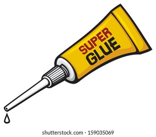 Metal Tube Of Super Glue