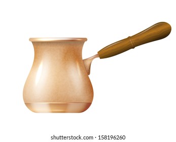 Metal turk isolated on white background