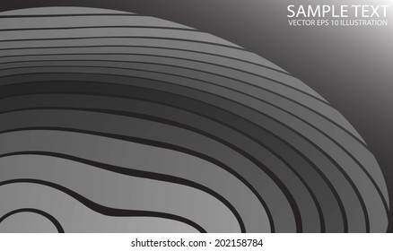 Metal vector abstract curved alien template background -  Metal abstract background circular illustration