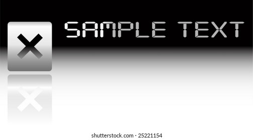 Metal vector banner eps 8
