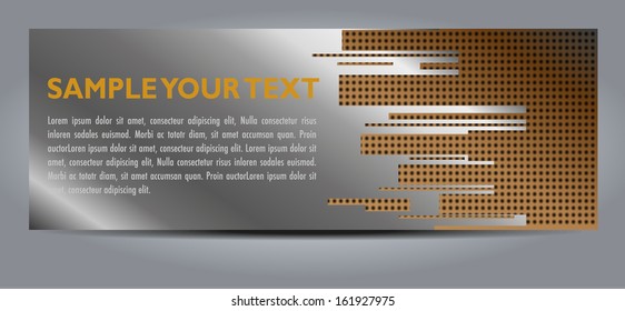 metal vector card background