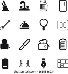 metal vector icon set such as: stop, stomatology, fountain, tap, heat, cut, agricultural, block, theater, cutter, bathtub, knowledge, goods, cinema, player, entrance, glossy, industry, fence