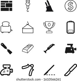 metal vector icon set such as: toaster, hot, bar, coins, breakfast, wheelbarrow, dollar, art, trade, logistic, bbq, dial, reward, crane, simple, drink, shadow, training, balance, electrical, delivery