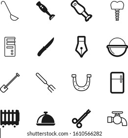metal vector icon set such as: furniture, server, fork, hygiene, plumber, color, faucet, shoe, fresh, gardening, abstract, winter, vintage, tap, antique, container, cold, power, summer, medicine