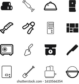 metal vector icon set such as: cold, picnic, treasure, garden, digital, dish, training, server, power, toast, export, campfire, pipe, transportation, cpu, bread, bonfire, electrical, cargo, safe