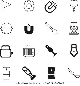 metal vector icon set such as: medicine, breakfast, pictogram, technical, restaurant, metallic, pin, stop, factory, decoration, navigation, event, toaster, accessory, distance, fire, nature, motion