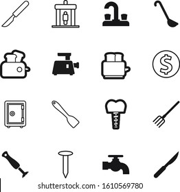 metal vector icon set such as: yellow, payment, frame, root, currency, toast, electric, blender, economy, password, ladle, appliance, electrical, gate, hand, menu, profit, fix, sharp, check, bathtub