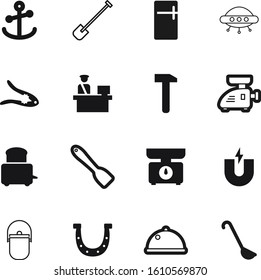 metal vector icon set such as: walnut, ship, astronomy, polarity, bread, grinder, bbq, camp, wood, gate, fresh, ladle, force, hand, closeup, balance, vintage, measurement, container, shoe, magnetic