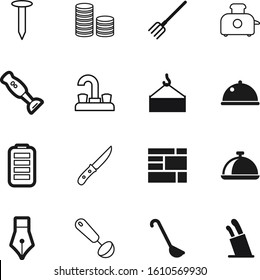 Metal Vector Icon Set Such As: Nail, Exchange, Stand, Build, Old, Contour, Pay, Knowledge, Wooden, Electricity, Plumbing, Money, Color, Agriculture, Education, Bread, House, Plug, Market, Import