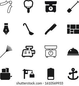 metal vector icon set such as: crane, construction, fitness, battery, agriculture, athletic, trade, linear, secure, nib, media, energy, charger, implant, gardener, bread, clinic, web, cartoon