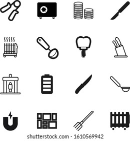 metal vector icon set such as: cash, fuel, collection, check, wooden, old, load, attractive, electricity, stack, pay, electromagnetic, system, surgical, protection, magnetic, attraction, exercise