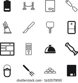 metal vector icon set such as: implantation, blender, healthy, blue, pan, forks, digital, camp, dish, heavy, cut, red, cargo, wheelbarrow, full, carpet, bullion, stomatology, stanchion, lid, delivery