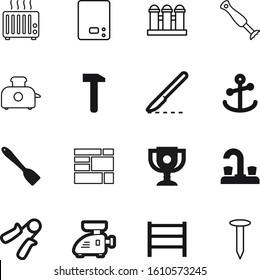 metal vector icon set such as: yacht, bathroom, scales, temperature, award, renovation, blade, nature, hospital, competition, dial, balance, measurement, shoes, exerciser, rack, measure, mincer