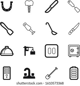 metal vector icon set such as: finance, blender, blue, soup, architecture, crane, snow, lines, butcher, audio, pc, cover, bathroom, electric, fresh, luck, site, outline, lock, glossy, bank, heavy