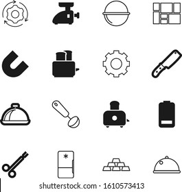 metal vector icon set such as: money, picnic, group, shipping, electricity, platinum, knife, fuel, bank, new, ladle, import, fresh, alkaline, gears, construction, logistic, closeup, spoon, blade, pan