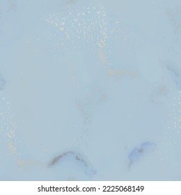 Textura de la tinta del vector metálico. Acuarela dorada sin foco. Acuarela Fluid Elegante. Lienzo acuarela blanco. Fondo De Mármol De Foil. Mármol de tinta de alcohol dorado. Pintura de tinta azul. Pintura moderna de arte sin foco