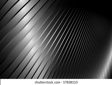 Metal vector  surface curves and lighted