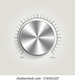 Metal vector volume music control 