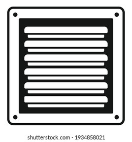 Metal ventilation icon. Simple illustration of Metal ventilation vector icon for web design isolated on white background