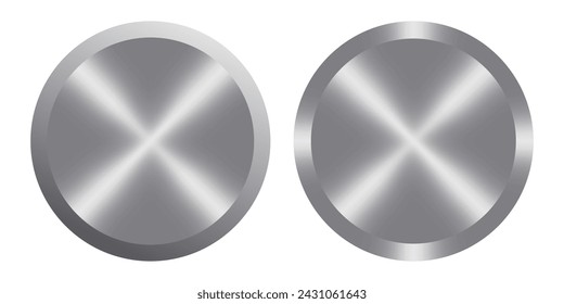 Metal volume switch. Min, Max, regulator, controller, adjustor, damper, rotating, turning, turn on off, rotative, valve, control, intensity, brightness, sound, minimum, maximum. Vector illustration