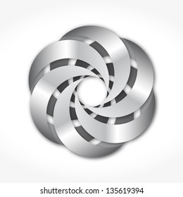 metal vortex / abstract vector pattern