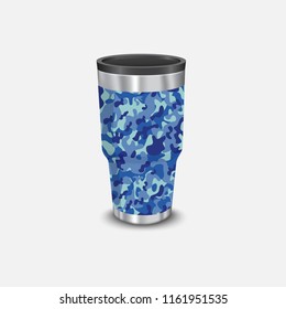 Metal water cooler and heat style military army and soldier