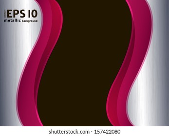 metal wave style vector background. eps10 vector modern wallpaper in industrial style