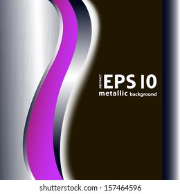 metal wave style vector background. eps10 vector modern wallpaper in industrial style 