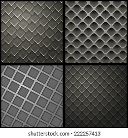 metal weaving on a gray background