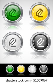 Metal web buttons
