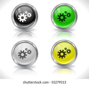 Metal web buttons