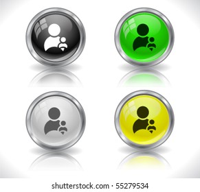 Metal web buttons