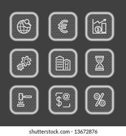 Metal web icons, set 25