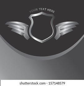 metal wing shield art