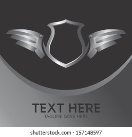 metal wing shield art