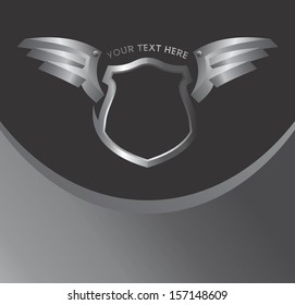 metal wing shield art