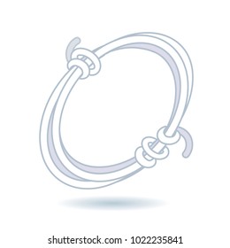 Metal wire linear icon