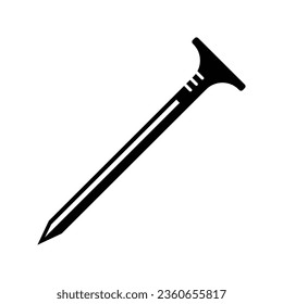 Metal wire nail icon vector on trendy design