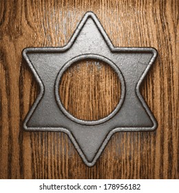 metal and wood background