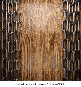 metal and wood background