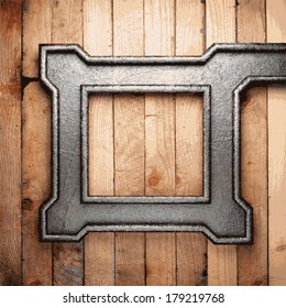 metal and wood background