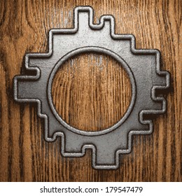 metal and wood background