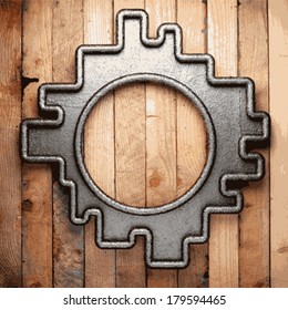 metal and wood background