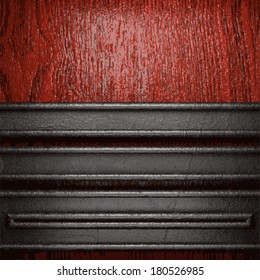 metal and wood background
