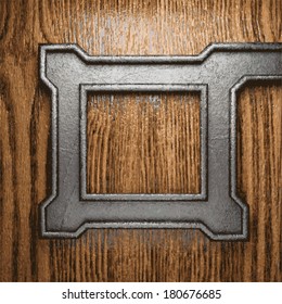 metal and wood background