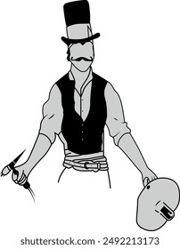 Metal worker man logo vector