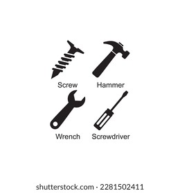 metal working icon , tools icon