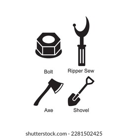 metal working icon , tools icon