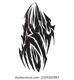 Metalhead Tribal tatto Variant 6 ,good for graphic designs resources, print, poster, tattoo, and more.