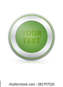 Metalic Glossy Button - Illustration